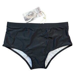 Taddlee Black Swim Briefs Men's Size Medium Bikini Swimsuit Inner Drawstring NEW